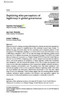 Explaining elite perceptions of legitimacy in global governance