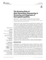 The evolving role of next-generation sequencing in screening and diagnosis of hemoglobinopathies