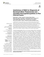 Usefulness of NGS for diagnosis of dominant beta-thalassemia and unstable hemoglobinopathies in five clinical cases