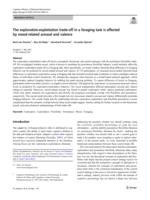 The exploitation–exploration trade-off in a foraging task is affected by mood-related arousal and valence