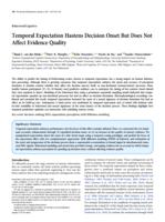 Temporal expectation hastens decision onset but does not affect evidence quality