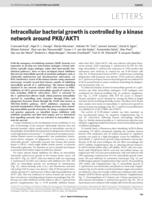 Intracellular bacterial growth is controlled by a kinase network around PKB/AKT1