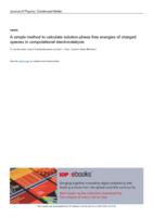 A simple method to calculate solution-phase free energies of charged species in computational electrocatalysis