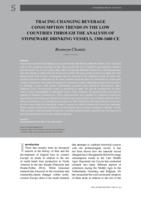 Tracing changing beverage consumption trends in the Low Countries through the analysis of stoneware drinking vessels, 1300-1600 CE