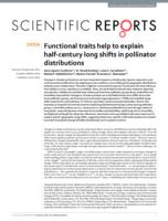 Functional traits help to explain half-century long shifts in pollinator distributions