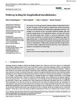 Pathway testing for longitudinal metabolomics