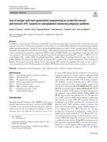 Use of sanger and next-generation sequencing to screen for mosaic and intronic APC variants in unexplained colorectal polyposis patients