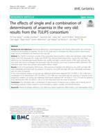 The effects of single and a combination of determinants of anaemia in the very old