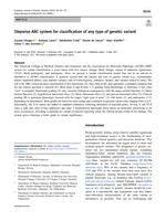 Stepwise ABC system for classification of any type of genetic variant