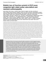 Biallelic loss-of-function variants in PLD1 cause congenital right-sided cardiac valve defects and neonatal cardiomyopathy