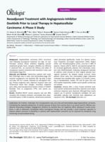 Neoadjuvant treatment with angiogenesis-inhibitor dovitinib prior to local therapy in hepatocellular carcinoma