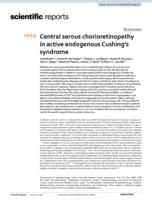 Central serous chorioretinopathy in active endogenous Cushing's syndrome