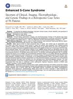 Enhanced S-cone syndrome spectrum of clinical, imaging, electrophysiologic, and genetic findings in a retrospective case series of 56 patients