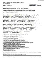 Phenotypic expansion of the BPTF-related neurodevelopmental disorder with dysmorphic facies and distal limb anomalies