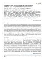 Truncating SRCAP variants outside the Floating-Harbor syndrome locus cause a distinct neurodevelopmental disorder with a specific DNA methylation signature