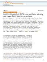 Pol theta inhibitors elicit BRCA-gene synthetic lethality and target PARP inhibitor resistance