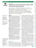 Modelling the cascade of biomarker changes in GRN-related frontotemporal dementia