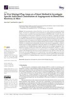 In vivo matrigel plug assay as a potent method to investigate specific individual contribution of angiogenesis to blood flow recovery in mice