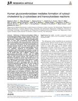 Human glucocerebrosidase mediates formation of xylosyl-cholesterol by beta-xylosidase and transxylosidase reactions