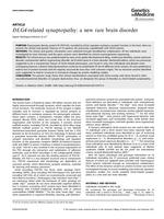 DLG4-related synaptopathy