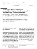 Bee- and wasp-venom sensitization in schoolchildren of high- and low-socioeconomic status living in an urban area of Indonesia
