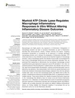 Myeloid ATP citrate lyase regulates macrophage inflammatory responses in vitro without altering inflammatory disease outcomes