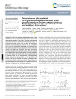 Generation of glucosylated sn-1-glycerolphosphate teichoic acids