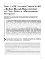 Direct AMPK activation corrects NASH in rodents through metabolic effects and direct action on inflammation and fibrogenesis