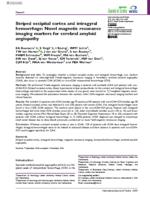 Striped occipital cortex and intragyral hemorrhage