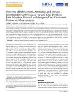 Outcome of debridement, antibiotics, and implant retention for staphylococcal hip and knee prosthetic joint infections, focused on rifampicin use: a systematic review and meta-analysis