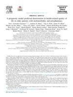 A prognostic model predicted deterioration in health-related quality of life in older patients with multimorbidity and polypharmacy