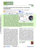 Secondary structure-driven self-assembly of thiol-reactive polypept(o)ides