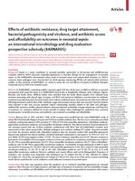 Effects of antibiotic resistance, drug target attainment, bacterial pathogenicity and virulence, and antibiotic access and affordability on outcomes in neonatal sepsis