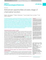 Anticancer opportunities at every stage of chemokine function