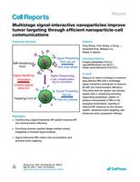 Multistage signal-interactive nanoparticles improve tumor targeting through efficient nanoparticle-cell communications