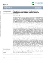 Computational approaches to dissociative chemisorption on metals