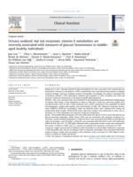 Urinary oxidized, but not enzymatic vitamin E metabolites are inversely associated with measures of glucose homeostasis in middle-aged healthy individuals