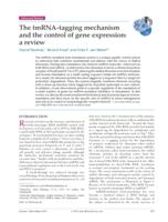 The tmRNA-tagging mechanism and the control of gene expression