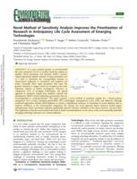 Novel method of sensitivity analysis improves the prioritization of research in anticipatory life cycle assessment of emerging technologies