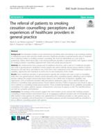 The referral of patients to smoking cessation counselling: perceptions and experiences of healthcare providers in general practice