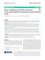 Type 2 diabetes and COPD: treatment in the right healthcare setting?