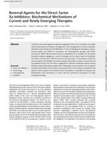 Reversal Agents for the Direct Factor Xa Inhibitors: Biochemical Mechanisms of Current and Newly Emerging Therapies