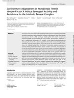 Evolutionary Adaptations in Pseudonaja Textilis Venom Factor X Induce Zymogen Activity and Resistance to the Intrinsic Tenase Complex