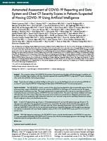 Automated assessment of COVID-19 reporting and data system and chest CT severity scores in patients suspected of having COVID-19 using artificial intelligence