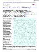Anticoagulation practice patterns in COVID-19