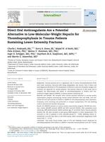 Direct oral anticoagulants are a potential alternative to low-molecular-weight heparin for thromboprophylaxis in trauma patients sustaining lower extremity fractures
