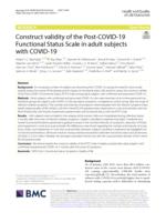 Construct validity of the post-COVID-19 functional status scale in adult subjects with COVID-19