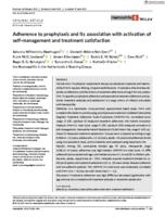 Adherence to prophylaxis and its association with activation of self-management and treatment satisfaction