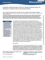 Population pharmacokinetics of the von Willebrand factor-factor VIII interaction in patients with von Willebrand disease