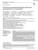 Risk factors for gastrointestinal bleeding in patients with gastrointestinal cancer using edoxaban